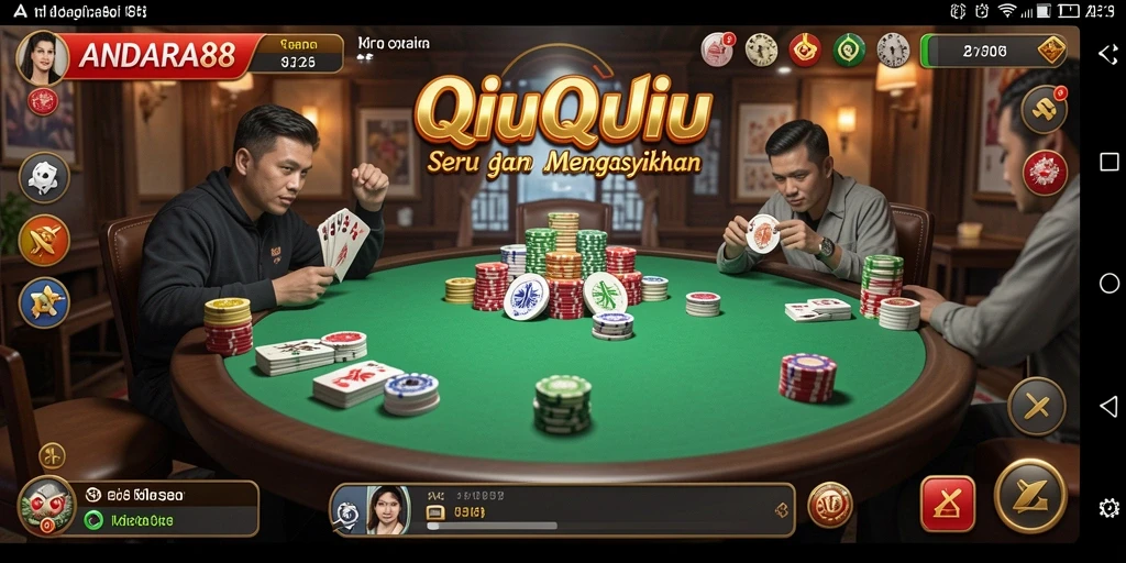 Tampilan gameplay QiuQiu yang menarik dan dinamis.