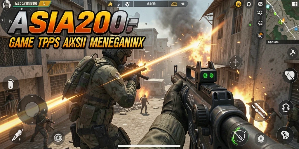 Screenshot ASIA200 menampilkan momen mendebarkan dalam pertempuran TPS.