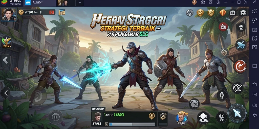 Screenshot AT866 menampilkan strategi intens dalam pertempuran SLG.