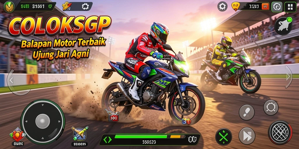 Pengalaman balapan motor yang mendebarkan dan seru.