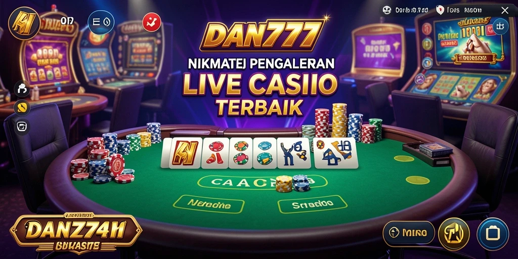 Tampilan gameplay Live Casino yang menarik dan interaktif.