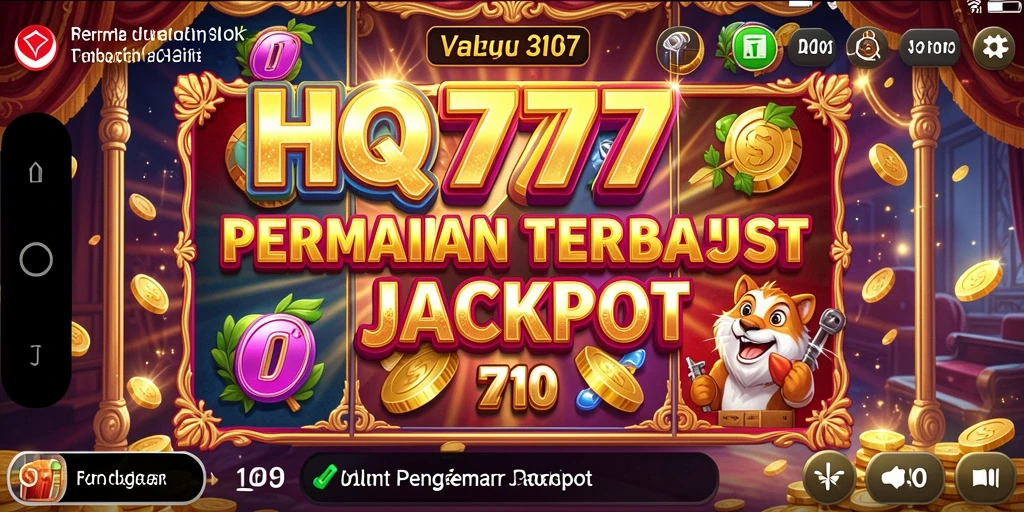 Tampilan gameplay HQ777 yang seru dan menghibur dalam permainan Slot.