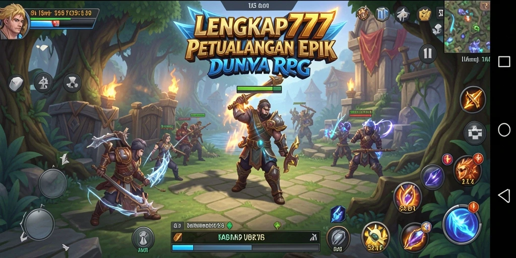 Screenshot menampilkan aksi pertarungan epik dalam LENGKAP777.
