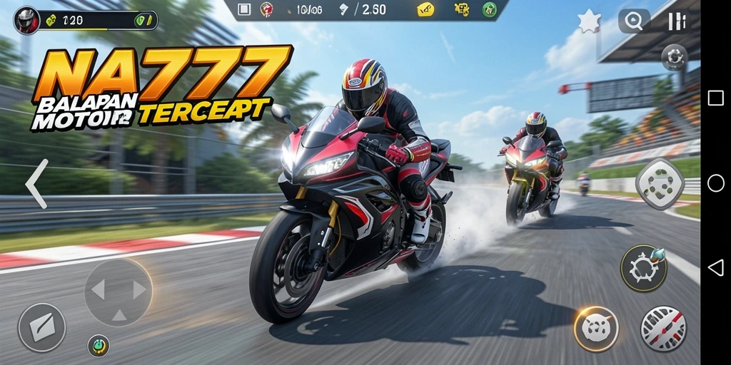 Gameplay menegangkan NA777 dengan balapan motor yang cepat dan grafis memukau.