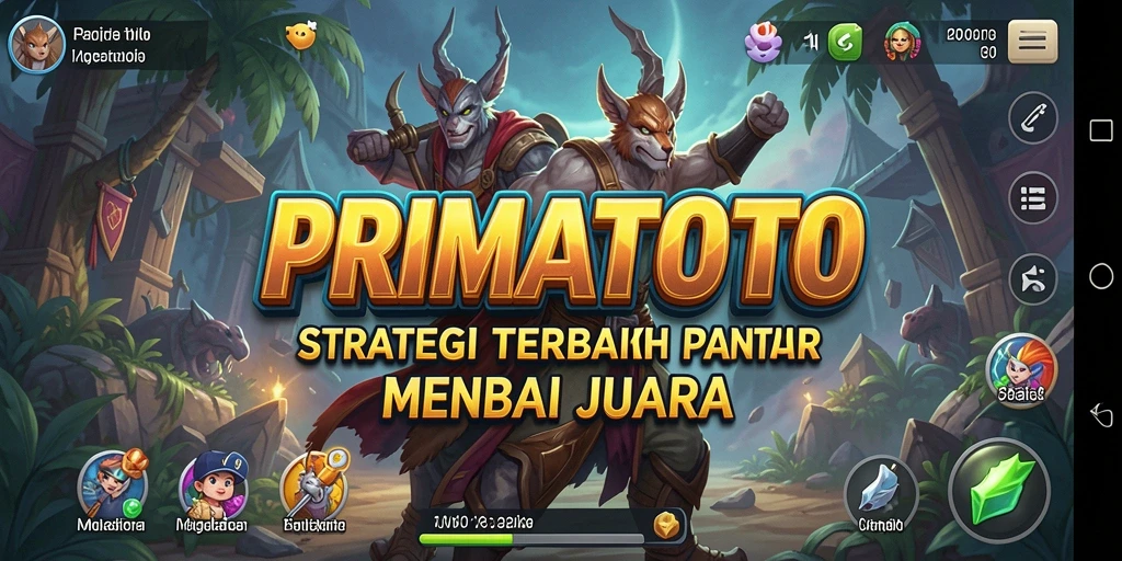 Screenshot gameplay PRIMATOTO yang menampilkan pertempuran strategis.