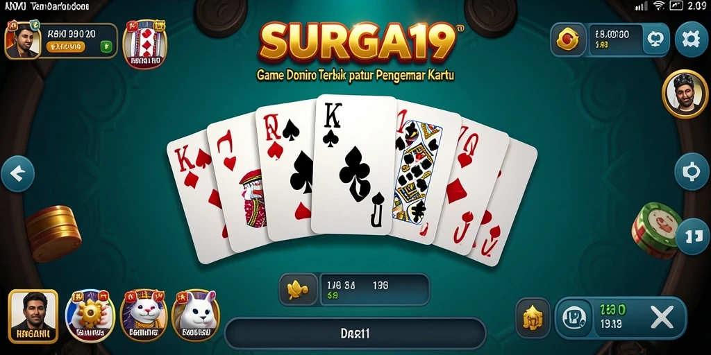 Tampilan menarik dari gameplay Domino SURGA19 yang seru.